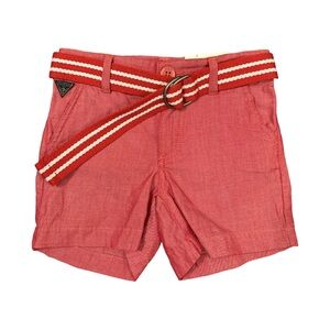 GUESS Kids/Toddler NWT Red Shorts With Belt SZ 2